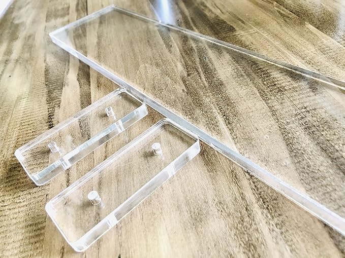DistinctAndUnique Elegant and Sophisticated Floating Window Shelf (25.5", Triple Shelf) - Crystal Clear Recessed Durable Strong Acrylic Trinket, Plants and Succulents Indoor Collection Display Stand