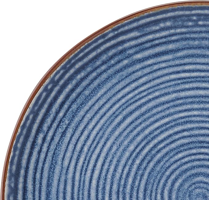Pfaltzgraff Rowan Blue 12 Piece Plate Bowl Dinnerware Set, Service for 4