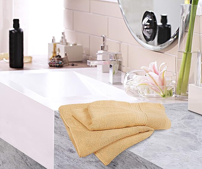 Utopia Towels 6 Pack Premium Hand Towels Set, 16 by 28 inches, 100% Ring Spun Cotton, Ultra Soft and Highly Absorbent 600GSM Towels for Bathroom, Gym, Shower, Hotel, and Spa, Beige