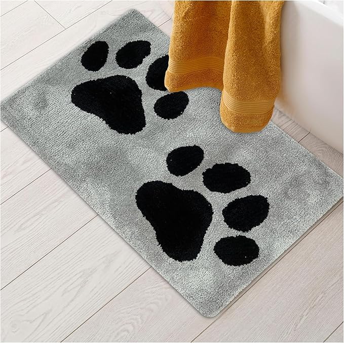 Super Absorbent Dog Bath Mat – Non-Slip Quick Dry Pet Mat for Dogs & Cats, Soft Microfiber Towel Rug for Bathroom, Grooming, Entryway – Machine Washable, 36"x24"