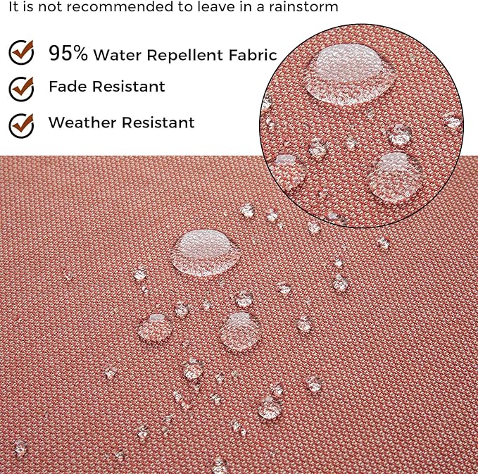 Patio Bench Cushion Covers for Outdoor Furniture with Ties,Water Resistant Loveseat/Settee Cushion Slipcover 54x18x3 Inch for Swing Porch Garden(Replacement Cover Only)-Light Coral Red