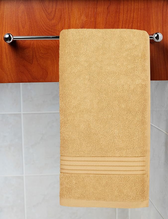 Utopia Towels 6 Piece Premium Hand Towels Set, 16 by 28 inches, 100% Ring Spun Cotton, Lightweight and Highly Absorbent Towels for Bathroom, Travel, Camp, Hotel, and Spa, Beige