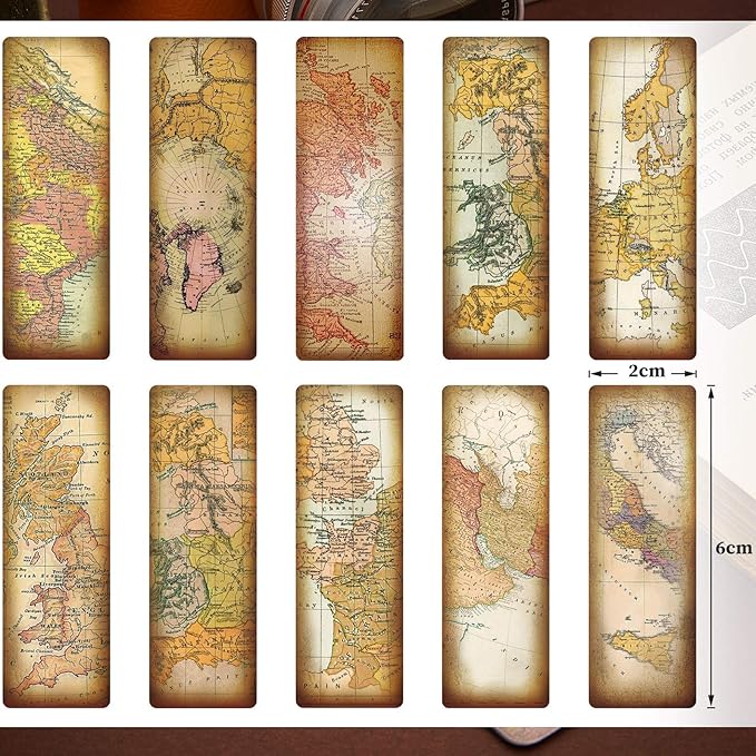 10 Pieces Magnetic Bookmarks Magnet Page Markers Classic Reading Bookmarks Vintage Magnetic Page Clip Assorted Book Markers Set for Students Reading