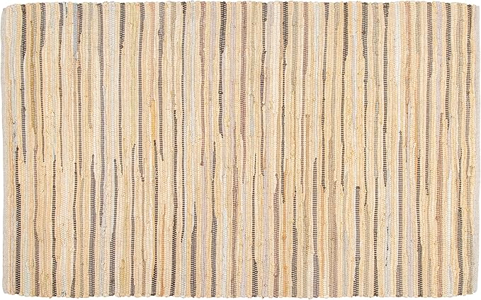 Rug Area Rugs Cotton Linen 3x5 Ft Multicolour Chindi for Livingroom Bedroom Washable RagRug Reversible Farmhouse Kitchen RunnerRug Carpet Area Runner Mat for Hallway, Entryway
