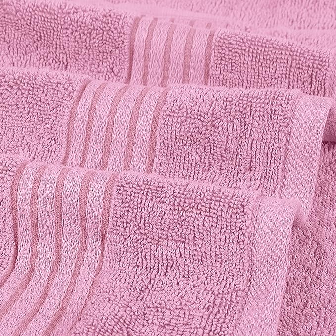 Utopia Towels 60 Piece Premium Hand Towels Set, (16 x 28 inches) 100% Ring Spun Cotton, Lightweight and Highly Absorbent Towels for Bathroom, Travel, Camp, Hotel, and Spa (Pink)