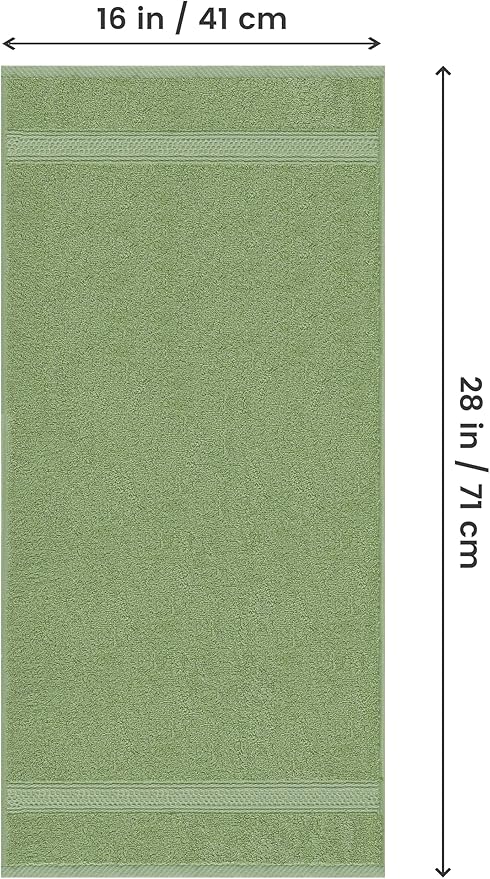 Utopia Towels 4 Piece Premium Hand Towels Set, 16 by 28 inches, 100% Ring Spun Cotton, Lightweight and Highly Absorbent Towels for Bathroom, Travel, Camp, Hotel, and Spa, Sage Green