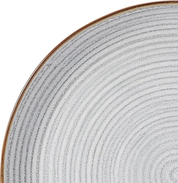 Pfaltzgraff Rowan Gray 12 Piece Plate Bowl Dinnerware Set, Service for 4