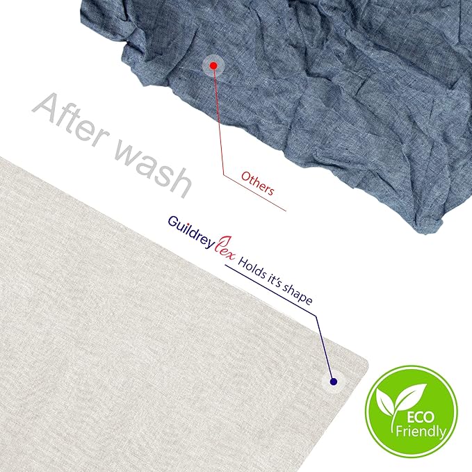 Table Runner, Machine Washable, Non-Wrinkle, Natural 14 X 90 Inch