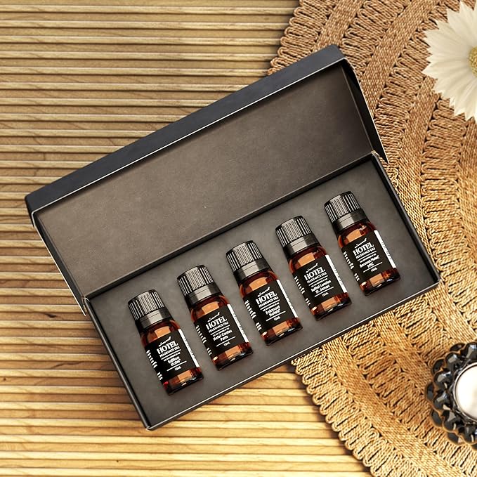 AirScent Hotel Diffuser Oil Gift Set - Metro City 5 Star Hotel Scents - 10 mL, 0.34 fl oz Fragrance Oil Set - Inspired by The Edition, Costes Paris, Fairmont, London St James and The Baccarat Hotel