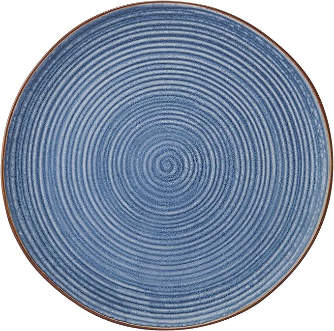 Pfaltzgraff Rowan Blue 12 Piece Plate Bowl Dinnerware Set, Service for 4