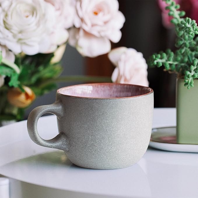 BTaT- Coffee Mugs Set of 6, 14 oz, Coffee Cups Ceramic, Ceramic Coffee Cups, Mug Sets, Ceramic Cups, Ceramic Coffee Mugs Set, Mugs Coffee Mugs, Christmas Gifts
