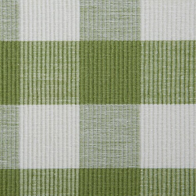 DII Buffalo Check Collection, Classic Farmhouse Placemat Set, 13x19, Antique Green, 6 Piece