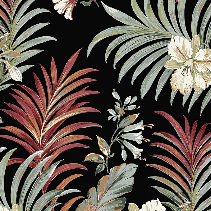 ARDEN Outdoor Dining Chair Cushion, 21 x 21, Rain-Proof, Fade Resistant Simone Black Tropical