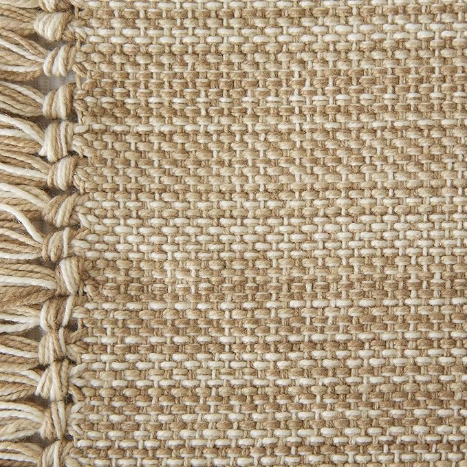 DII Variegated Tabletop Collection, Placemat Set3x19, Taupe, 6 Piece