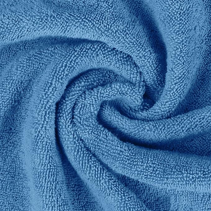 Utopia Towels 6 Piece Premium Hand Towels Set, 16 by 28 inches, 100% Ring Spun Cotton, Lightweight and Highly Absorbent Towels for Bathroom, Travel, Camp, Hotel, and Spa, Electric Blue
