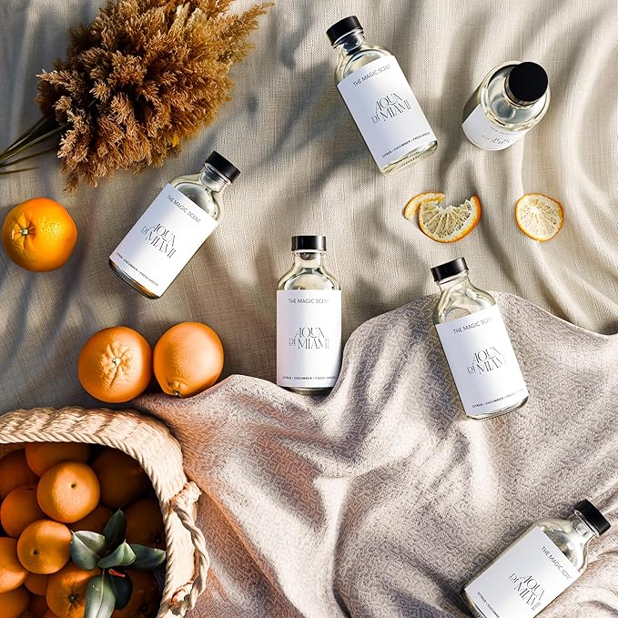 Aqua di Miami Oils for Diffuser - HVAC, Cold-Air, & Ultrasonic Diffuser Oil Inspired by The Ocean - Essential Oils for Diffusers Aromatherapy - 4 fl oz, 120 mL