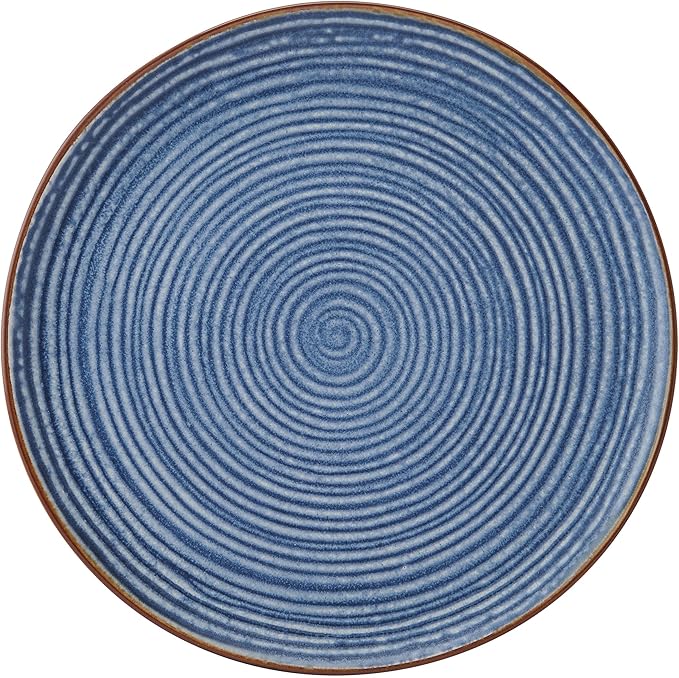 Pfaltzgraff Rowan Blue 12 Piece Plate Bowl Dinnerware Set, Service for 4