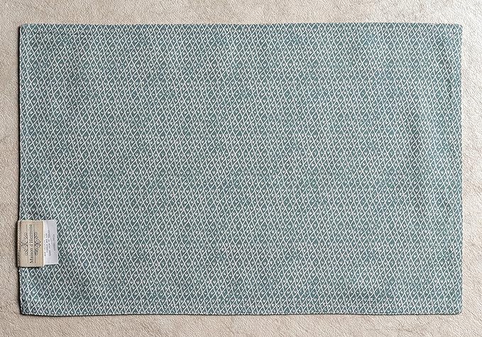 Maison d' Hermine Placemats Set of 4 100% Cotton Washable Cloth Place Mats, Reusable Table Mats for Kitchen Dining Decoration, Party, Wedding, Restaurant Spring/Summer (Marquise, 13" x 19")