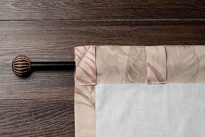 Maison d' Hermine Curtains for Living Room 100% Cotton 96 inch Length One Panel Light Filtering Curtains for Bedroom Windows with Rod and Loop Pockets Drapes (Creole Beige, 50" W x 96" L)
