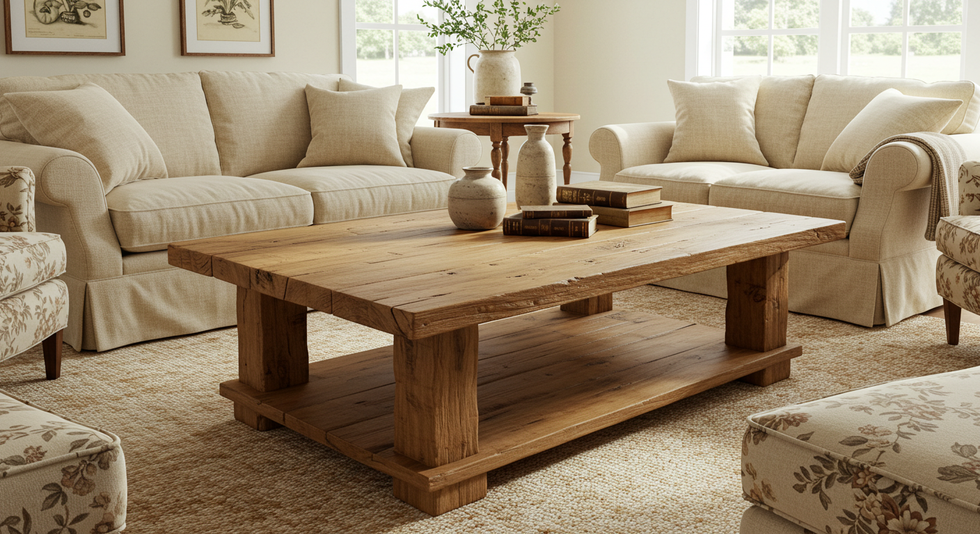 Rustic Wood Coffee Table: Timeless Charm for the Modern Home