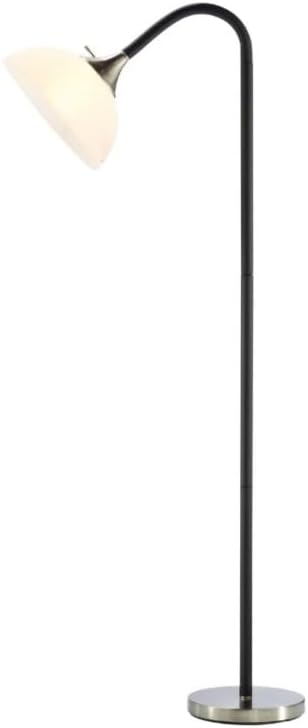 LYTIO Floor Lamps for Living Room, 71-Inch, 150W Incandescent Shade Cup for Warm Light, 3-Way Rotary Switch for Ease of Use, Satin Nickel Base