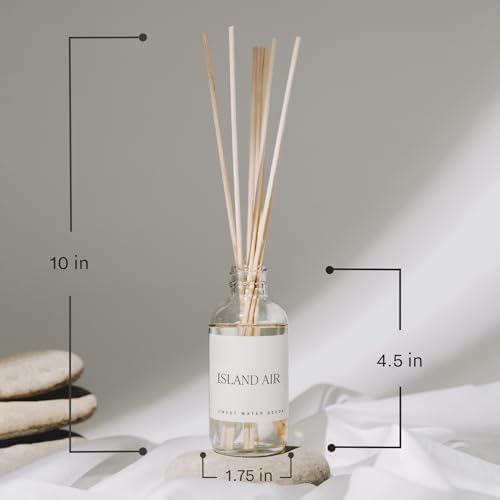 Sweet Water Decor Palo Santo Patchouli Reed Diffusers for Home - Room Diffuser with Nutmeg, Patchouli & Olibanum Scent - Reed Diffuser for Bathroom Lasts for 3 Months - Home Diffuser with Premium Oil