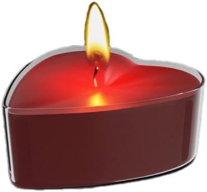 Low-Temperature Massage Candle for Couples - Soy Wax Heart-Shaped Spa Relaxation Gift Set with Lavender Scented Essential Oils