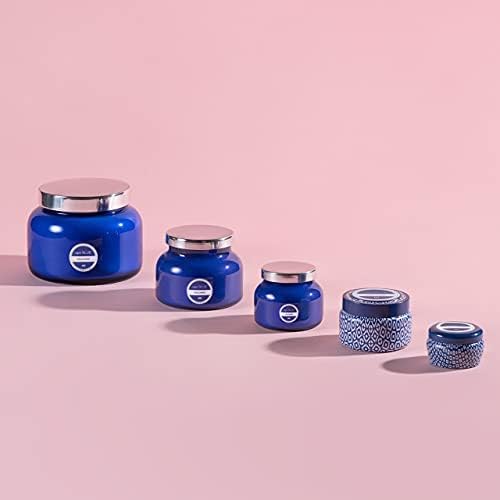 Capri Blue Volcano Scented Candles - Luxury Glass Jar Candles for Home Scented with Tropical Fruit & Sugared Citrus - Soy Wax Blend - Capri Blue Volcano - Blue Color (8 oz)
