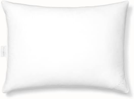 BOLL & BRANCH Down Chamber Pillow – Luxury 100% Organic Cotton Shell – Cleaner Cruelty Free US Down Bedding – Premium Comfort and Superior Head Support– Medium, Standard