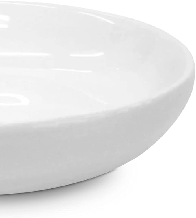 SEDLAV Ceramic Soap Dish, Soap Dish, Soap Holder, Bar Soap Holder, Bathroom Soap Holder (White)