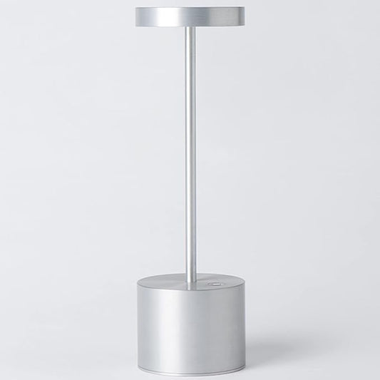 SAKRINGT Outdoor Table Lamp,LED Table Light,Cordless Table Lamp Rechargeable,5000mAh Battery Powered Dimming Desk Lamp for Restaurant/Patio/Outdoor(Silver)