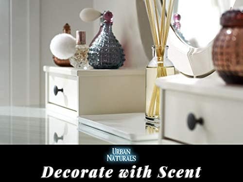 Urban Naturals Vanilla Bean Scented Oil Reed Diffuser Gift Set | Vanilla Cream, Amber & Sweet Tonka Bean | Made in The USA