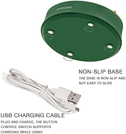 LED Desk Lamp Rechargeable Battery Cordless Table Light Adjustable Gooseneck Dimmable Touch Eye-Caring Night Light for Kids,Mini Cute Lamp for College Dorm Bedroom Reading (Green)