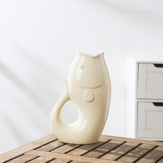 Cream Style high-end Ceramic vase, Living Room Dining Table Flower Arrangement, TV Cabinet Decorative Flower Utensil