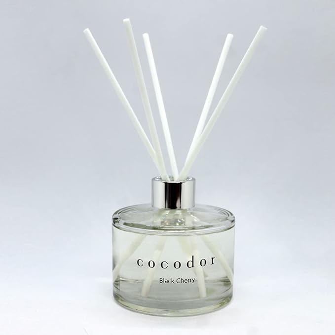 COCODOR Diffuser White Fiber Reed Sticks(100pcs, 8" x 4mm) / Diffuser Oil Refill, Home Fragrance, Aromatherapy, Reed Diffuser Set, Sticks for Reed Diffusers, Office Décor, Decoration