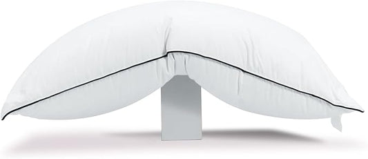 Hungarian Goose Down Pillow Standard Size, Ultimate Comfort 750+ Fill Power, 480 Thread Count 100% Cotton Shell, Luxury Bed Pillow for Sleeping - Standard (20" x 26")