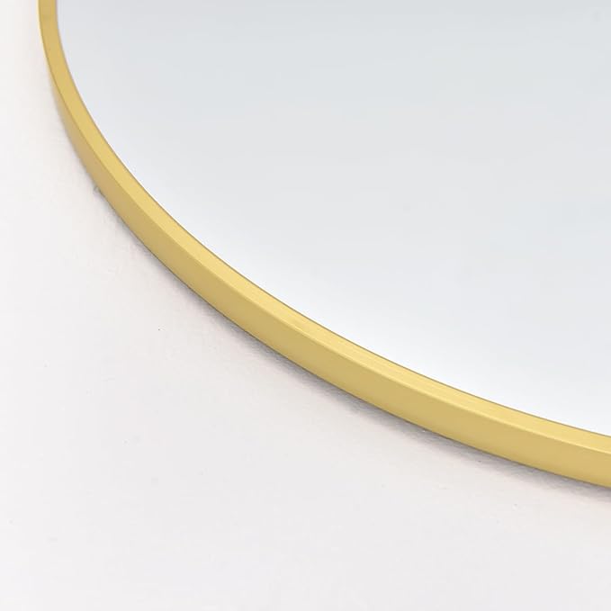 Arched Full Length Mirror, 30" x 71" Oversized, Freestanding or Wall Mounted for Bedroom, Gold