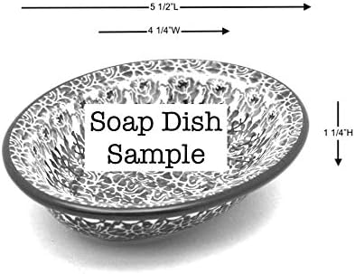 Polish Pottery Soap Dish - Maraschino