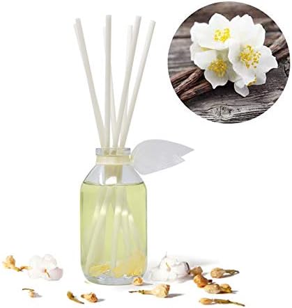 LOVSPA Jasmine Vanilla Reed Diffuser Set - Scent Diffuser for Home with Long Lasting Fragrance - Non-Toxic Oil Reed Diffuser - Made in The USA