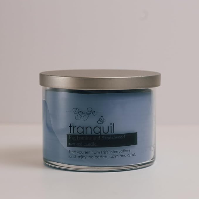 A Cheerful Giver Day Spa Tranquil Scented Candle - 11-Ounce Soy Candle with 55 hours Burn Time - Birthday Gift for Women
