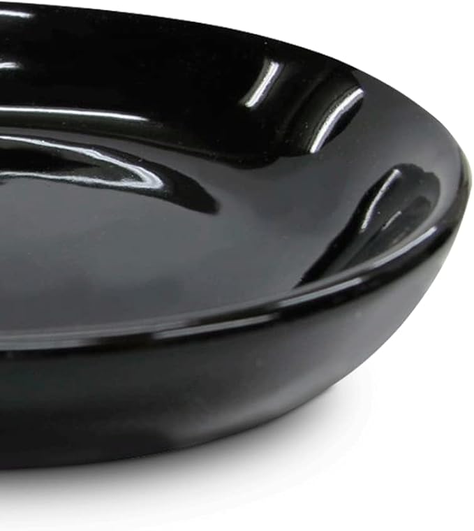 SEDLAV Ceramic Soap Dish, Soap Dish, Soap Holder, Bar Soap Holder, Bathroom Soap Holder (Black)