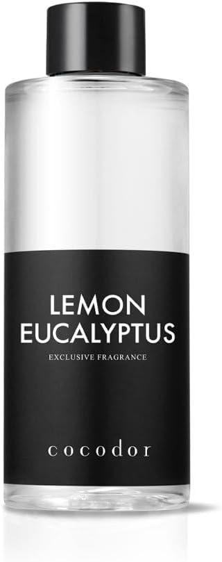 COCODOR Reed Diffuser Oil Refill/Lemon Eucalyptus/6.7oz(200ml)/1 Pack/Aroma Therapy, Home Fragrance, Scented Oils for Bathroom, Bedroom, Office Home Décor