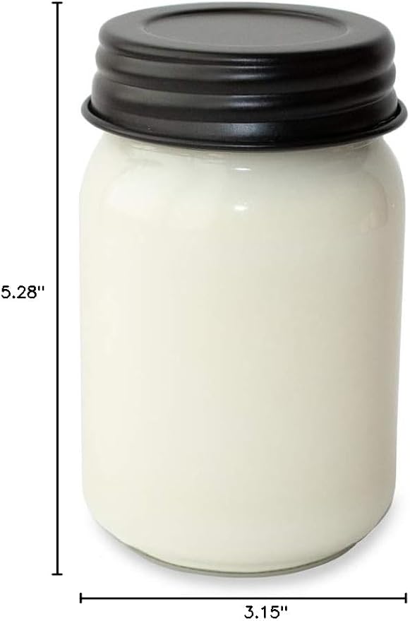 Milkhouse Candle Company - Balsam & Cedar - 13oz Beeswax and Soy Candles - Farmhouse Collection - 100% Natural, Paraffin Free, with Premium Fragrance Oil, Glass Jars with Lids