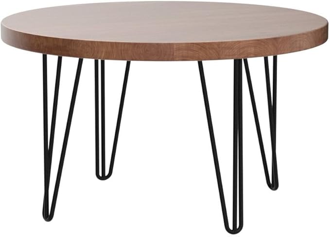 Rustic Round Old Elm Coffee Table Solid Wood Coffee Table for Living Room,27.25'' W x 27.25'' D x 16'' H