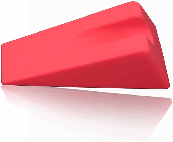 Physical Therapy Wedge Pillow - Sturdy Durable Triangle Therapy Wedge for Spinal Pain Relief and Rehabilitation Treatment (red)