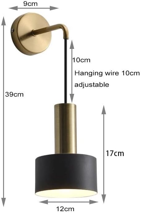 GYY KEFA Battery Operated Wall Lights Indoor with Remote,2 Pieces of Bedroom Bedside Chandelier Modern Minimalist LED Light Luxury Living Room Study Wall Lamp Porch Staircase Aisle Lamps