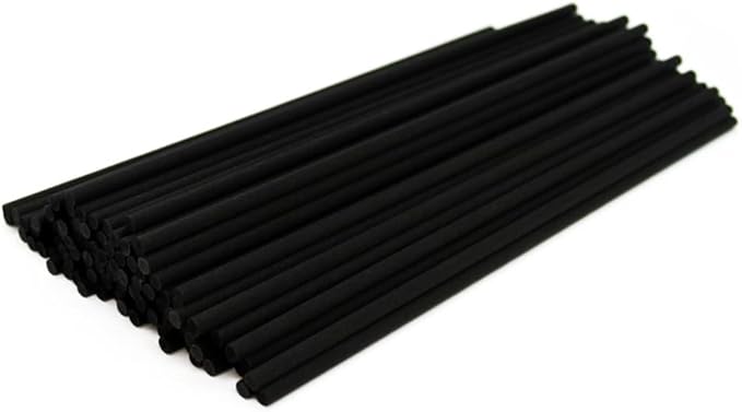 Cocod'or COCODOR Diffuser Black Fiber Reed Sticks(100pcs, 8" x 4mm) / Diffuser Oil Refill, Home Fragrance, Aromatherapy, Reed Diffuser Set, Sticks for Reed Diffusers, Office Décor, Decoration