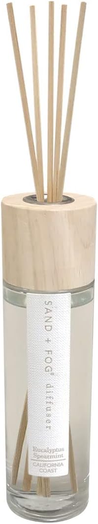 Sand + Fog Eucalyptus Spearmint Reed Diffuser | Made with Essential Oils | Fill Your Home with The Your Favorite Luxurious Fragrance