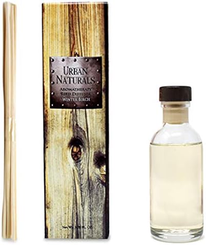 Urban Naturals Winter Birch Reed Diffuser Oil Gift Set | Birch Wood & Balsam Scented Oil with Bamboo Reed Sticks | Great Holiday Home Fragrance Air Freshener for The Living Room