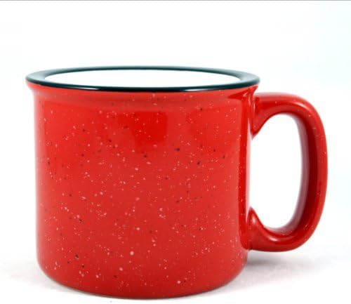 Ceramic Campfire Mug, 15oz (Red)